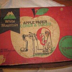 vtg in original box White Moutain Apple parer corer slicer table mount w;Instru